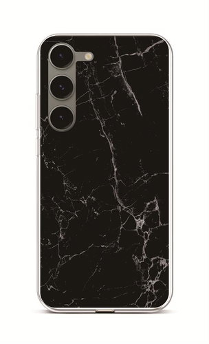 TopQ Kryt Samsung S23 Mramor černý 106674 - Phone Cover - Main image