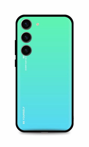 TopQ Kryt Luxury Samsung S23 pevný duhový zelený 106671 - Phone Cover - Main image