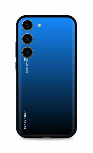 TopQ Kryt Luxury Samsung S23 pevný duhový modrý 106665 - Phone Cover - Main image