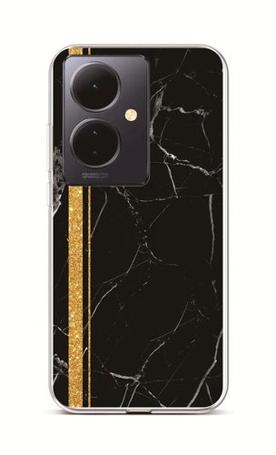 TopQ Kryt Vivo V29 Lite 5G Mramor černo-zlatý 106589 - Phone Cover - Main image