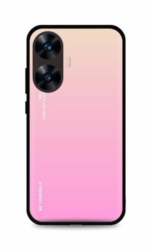 TopQ Kryt Luxury Realme C55 pevný duhový meruňkový 106411 - Phone Cover - Main image