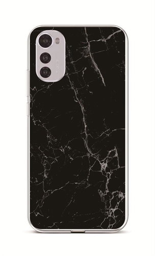 TopQ Kryt Motorola Moto E32s Mramor černý 106390 - Phone Cover - Main image