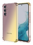 TopQ Kryt Samsung A34 Shock dúhový purpurovo-žltý 93342 - Kryt na mobil