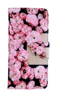 TopQ Pouzdro Xiaomi Redmi Note 12S knížkové Růžové květy 107427 - Phone Case