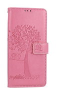 TopQ Pouzdro Xiaomi Redmi Note 12 Pro+ 5G knížkové Růžový strom sovičky 106886 - Phone Case