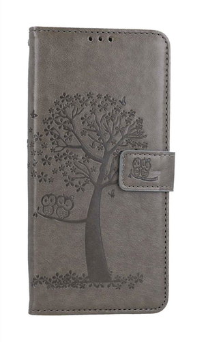 TopQ Pouzdro Xiaomi Redmi Note 12 Pro+ 5G knížkové Šedý strom sovičky 106882 - Phone Case - Main image