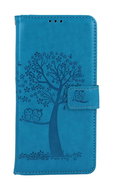 TopQ Pouzdro Xiaomi Redmi Note 12S knížkové Tyrkysový strom sovičky 106874 - Phone Case