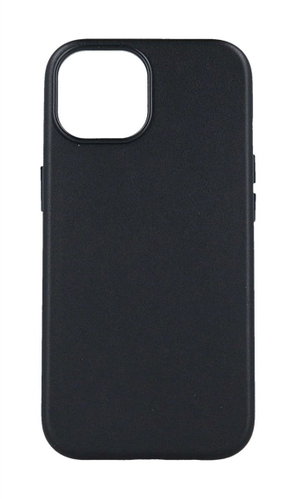 TopQ Kryt Leather iPhone 15 s MagSafe černý 105073 - Phone Cover - Main image