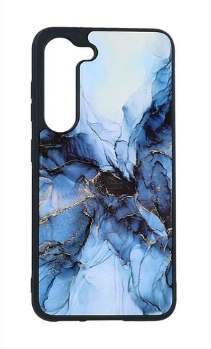 TopQ Kryt Marble Samsung S23 pevný Smoky Blue 106704 - Phone Cover - Main image