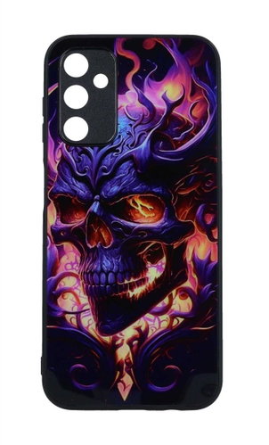 TopQ Kryt Flexible Samsung A14 Skull 107717 - Phone Cover - Main image