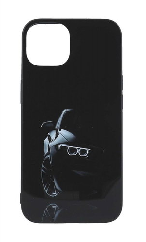 TopQ Kryt Flexible iPhone 15 Black Car 107673 - Phone Cover - Main image