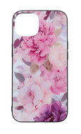 TopQ Kryt Flexible iPhone 14 Pink Flowers 107672 - Phone Cover