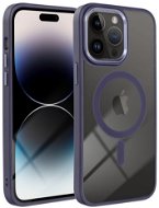 TopQ Kryt Magnetic iPhone 14 Pro pevný s fialovým rámečkem 108466 - Phone Cover