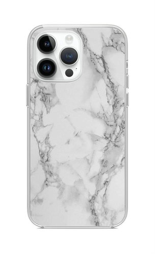 TopQ Kryt STYLE iPhone 15 Pro Mramor bílý 99925 - Phone Cover - Main image