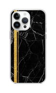 TopQ Kryt STYLE iPhone 15 Pro Mramor černo-zlatý 99822 - Phone Cover