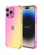 TopQ Kryt iPhone 15 Pro Max Shock duhový růžovo-žlutý 99710 - Phone Cover