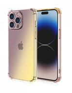 TopQ Kryt iPhone 15 Pro Max Shock duhový purpurovo-žlutý 99708 - Phone Cover