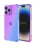 TopQ Kryt iPhone 15 Pro Max Shock duhový fialovo-modrý 99706 - Phone Cover