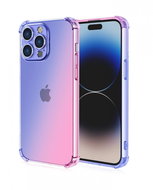 TopQ Kryt iPhone 15 Pro Shock duhový modro-růžový 99703 - Phone Cover