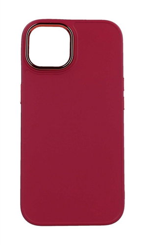 TopQ Kryt Frame iPhone 15 malinový 105053 - Phone Cover - Main image