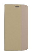 TopQ Pouzdro iPhone 15 knížkové Sensitive Book zlaté 105037 - Phone Case