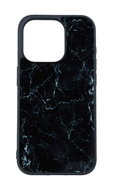 TopQ Kryt Marble iPhone 15 Pro Max pevný Smoky Black 105210 - Phone Cover