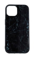TopQ Kryt Marble iPhone 15 pevný Smoky Black 105204 - Phone Cover