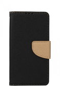 TopQ Pouzdro iPhone 15 knížkové černo-zlaté 105190 - Phone Case