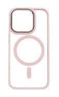 TopQ Kryt Magnetic iPhone 15 Pro pevný s růžovým rámečkem 105290 - Phone Cover