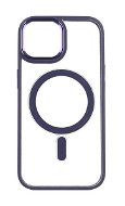 TopQ Kryt Magnetic iPhone 15 pevný s fialovým rámečkem 105285 - Kryt na mobil