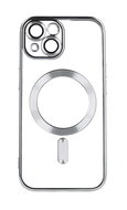 TopQ Kryt Electro iPhone 15 MagSafe se stříbrným rámečkem 105278 - Phone Cover
