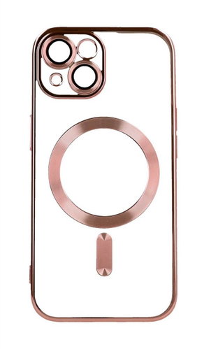 TopQ Kryt Electro iPhone 15 MagSafe s růžovým rámečkem 105276 - Phone Cover - Main image