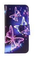 TopQ Case Samsung A17 Blue with butterflies 142216 - Phone Case