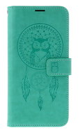 TopQ Case Samsung A17 book trap with owl green 142719 - Phone Case