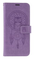 TopQ Case Samsung A17 book trap with owl purple 142718 - Phone Case