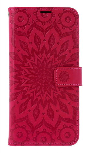 TopQ Case Samsung A17 book Mandala dark pink 142715 - Phone Case - Main image