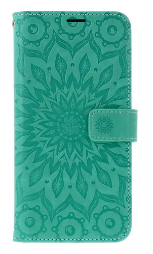 TopQ Case Samsung A17 book Mandala green 142713 - Phone Cover - Main image