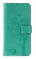 TopQ Case Forcell Samsung A17 booklet Tree with cat green 142724 - Phone Case