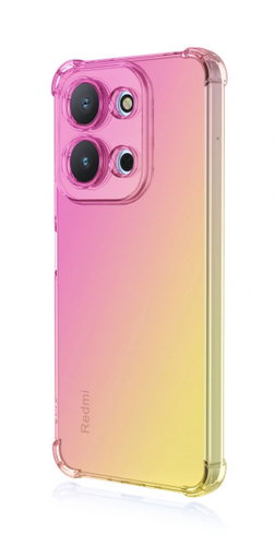 TopQ Shock Case for Xiaomi Redmi 15C Rainbow Pink/Yellow - Phone Cover - Main image