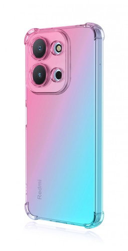 TopQ Case for Xiaomi Redmi 15C Shock Rainbow Menthol Pink - Phone Cover - Main image