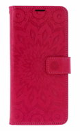 TopQ Pouzdro Xiaomi Redmi Note 14 Pro Knížkové Mandala tmavě růžová - Phone Case