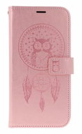 TopQ Case for Samsung A56 Book-Style with Owl Dreamcatcher Light Pink - Phone Case