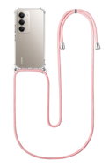 TopQ Kryt Xiaomi Redmi 15 s růžovou šňůrkou průhledný - Phone Cover