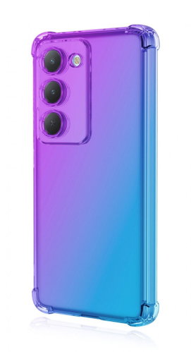 TopQ Case for Xiaomi Redmi 15 Shock Rainbow Purple-Blue - Phone Cover - Main image