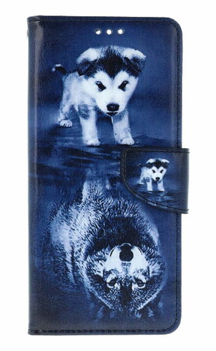 TopQ Wolf Reflection Book Case for Xiaomi Redmi 15C - Phone Case - Main image