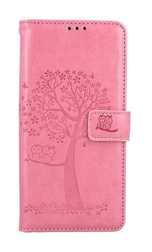 TopQ Case for Xiaomi Redmi 15C Book-Style Pink Tree Owls - Phone Case - Main image