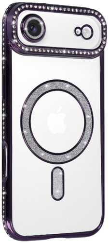 TopQ Back cover Bling Magsafe for iPhone Air purple - Phone Cover - Main image