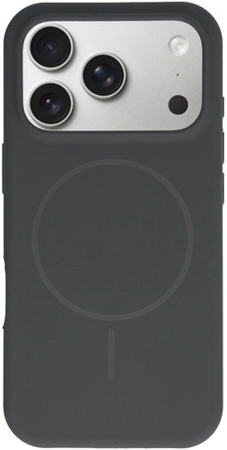 TopQ Magsafe Slim Silicone Back Cover for iPhone 17 Pro Max Graphite - Phone Cover - Main image