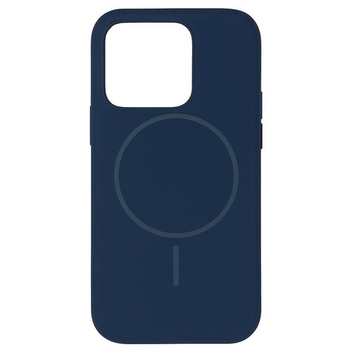 TopQ Magsafe Slim Silicone Back Cover for iPhone 16 Pro Max Navy - Phone Cover - Main image