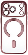 TopQ Metallic MagSafe Back Cover for iPhone 17 Pro Max Pink - Phone Cover